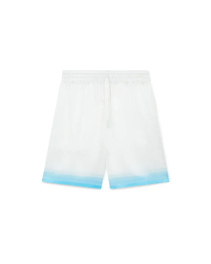 Palm Springs Icon Blue Silk Shorts