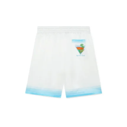 Palm Springs Icon Blue Silk Shorts