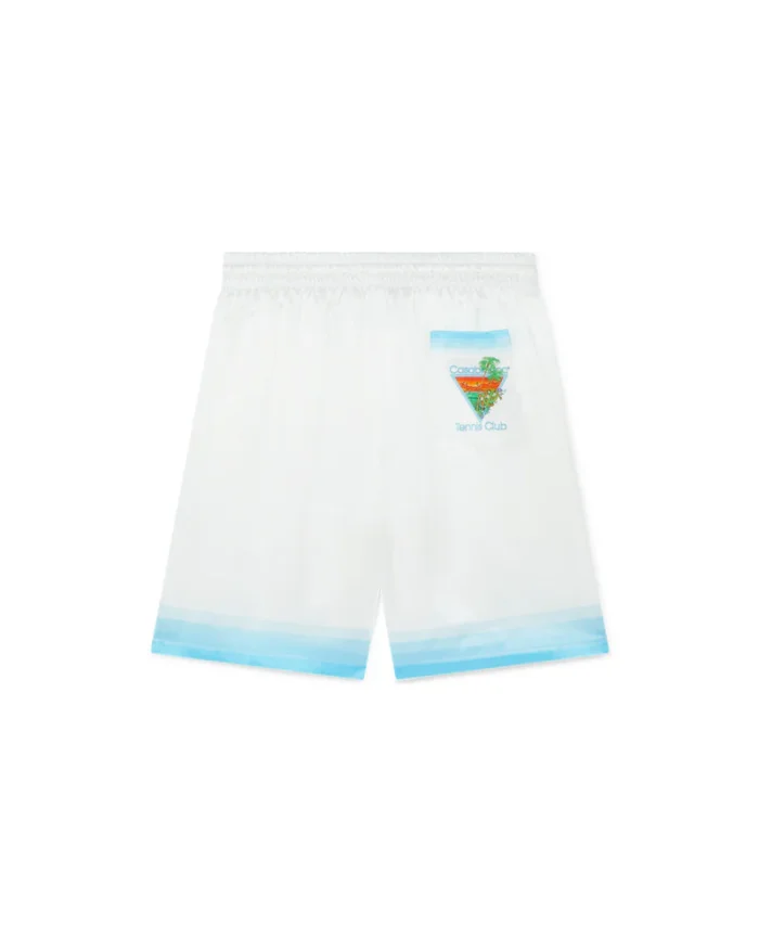 Palm Springs Icon Blue Silk Shorts