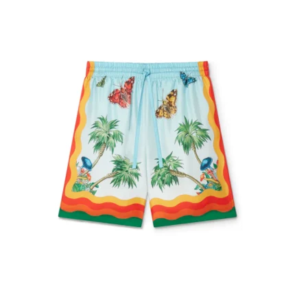 Palm Springs Tennis Club Silk Shorts