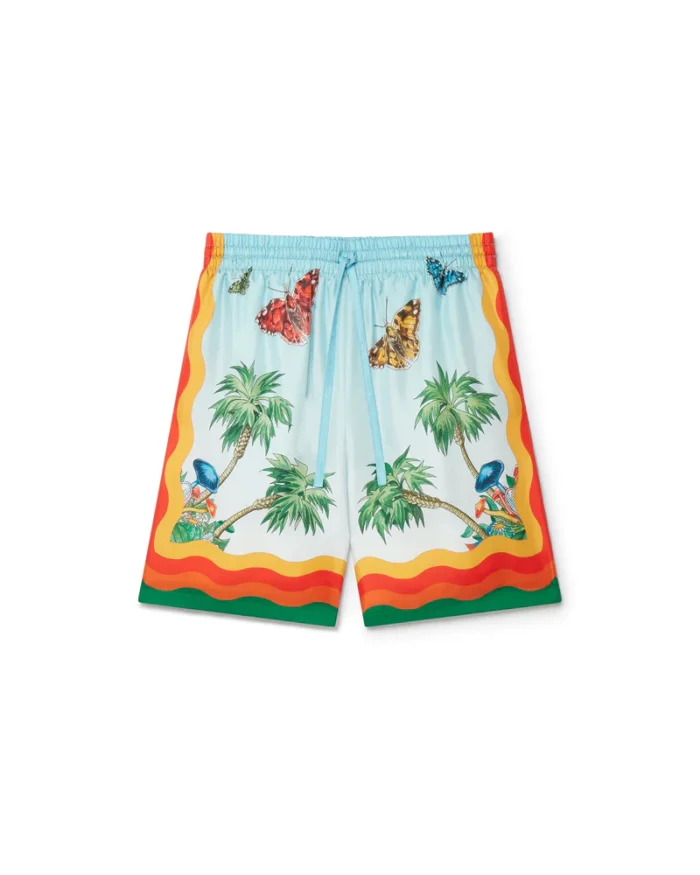 Palm Springs Tennis Club Silk Shorts