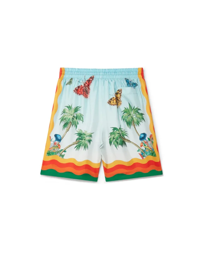 Palm Springs Tennis Club Silk Shorts