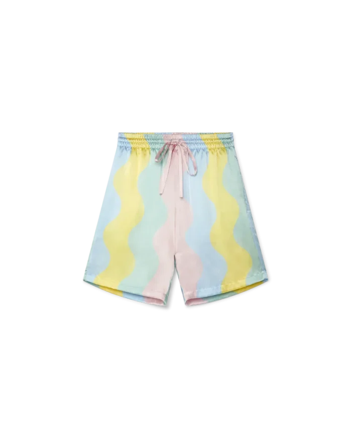 Casa Shell Wave Silk Shorts