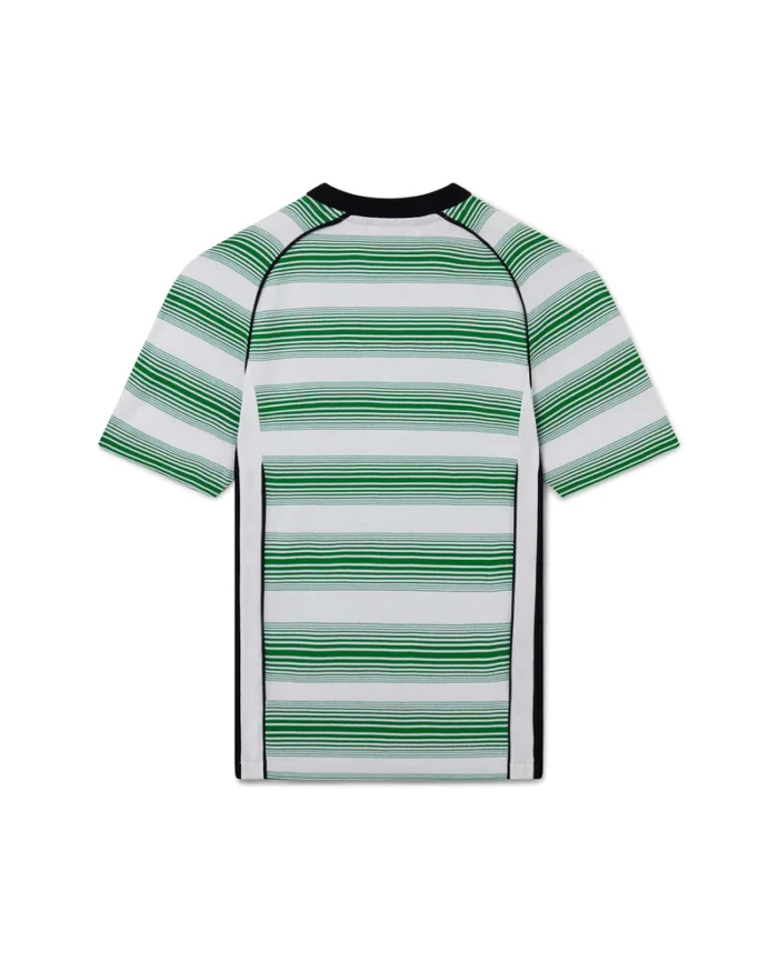 Gradient Stripe Panelled T-Shirt