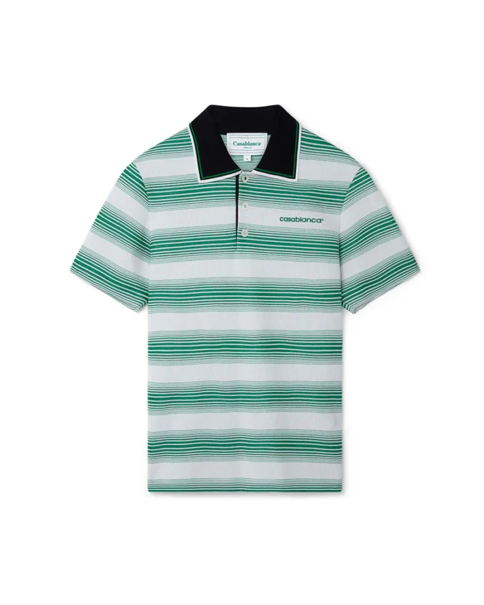 Gradient Stripe Polo Shirt