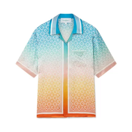 Gradient Monogram Silk Shirt